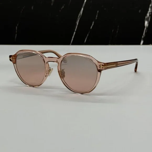 NEW TOM FORD TF974/K 74Z WOMEN ROUND PINK SUNGLASSES TOM FORD - Picture 4 of 9
